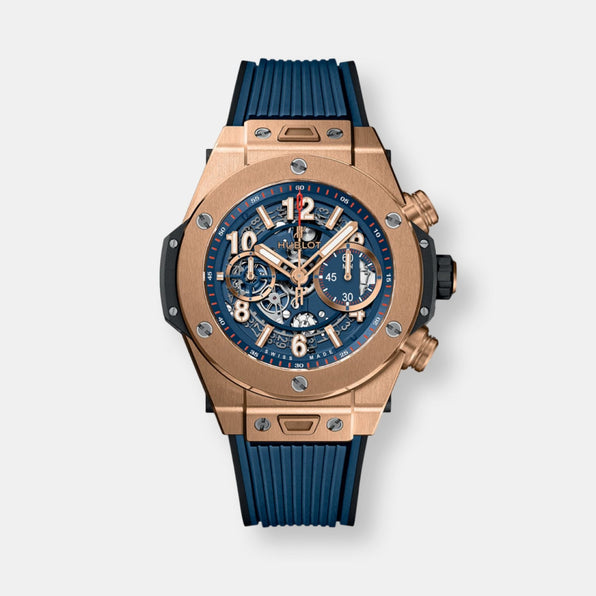 Montre big bang unico king gold blue