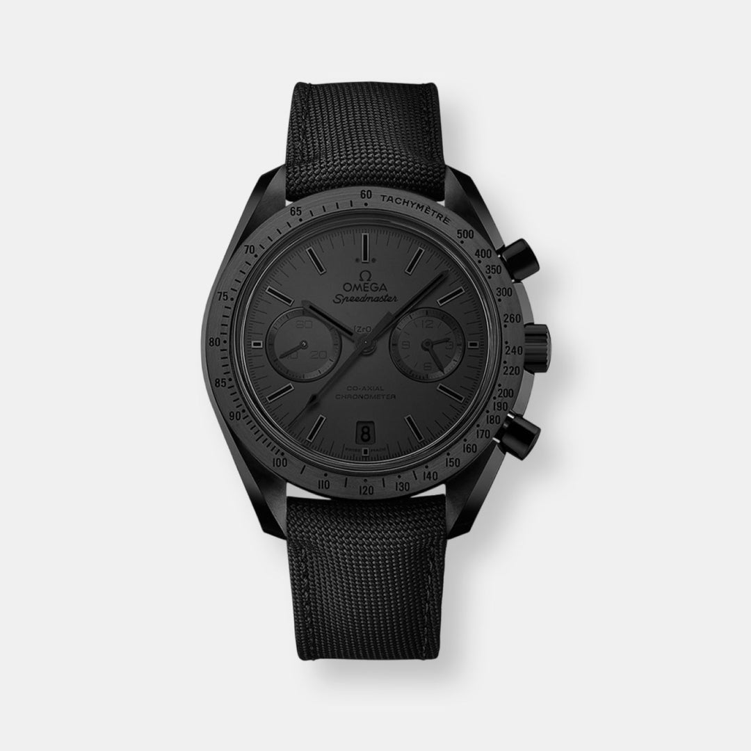 Montre speedmaster dark side of the moon chronographe co axial chronometer 44,25 mmblack black