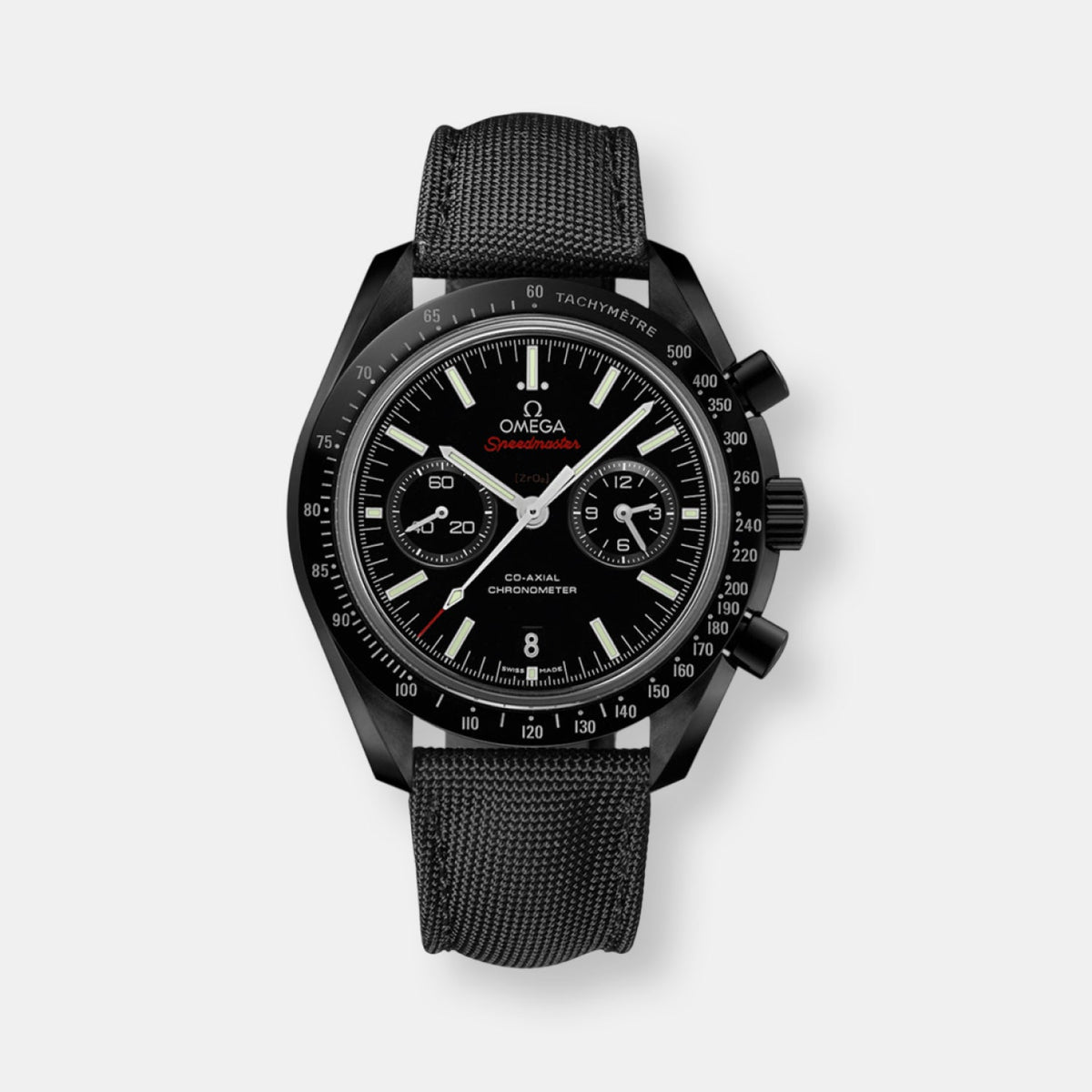 Montre speedmaster dark side of the moon chronographe co axial chronometer 44,25 mm