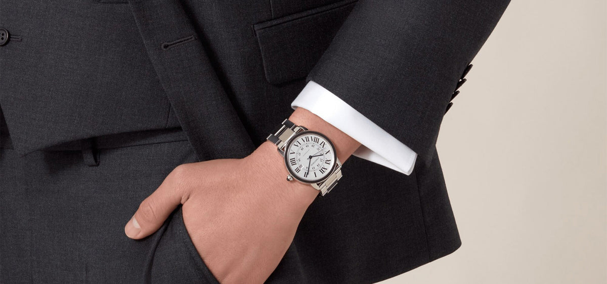 Montre ronde solo de cartier