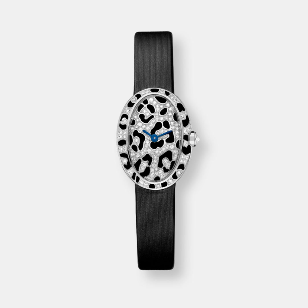Montre mini baignoire taches de panthère