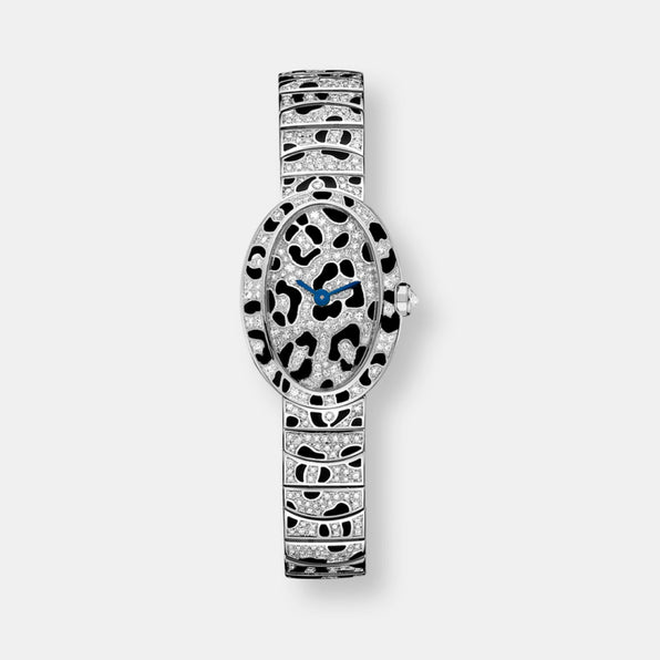 Montre mini baignoire taches de panthère