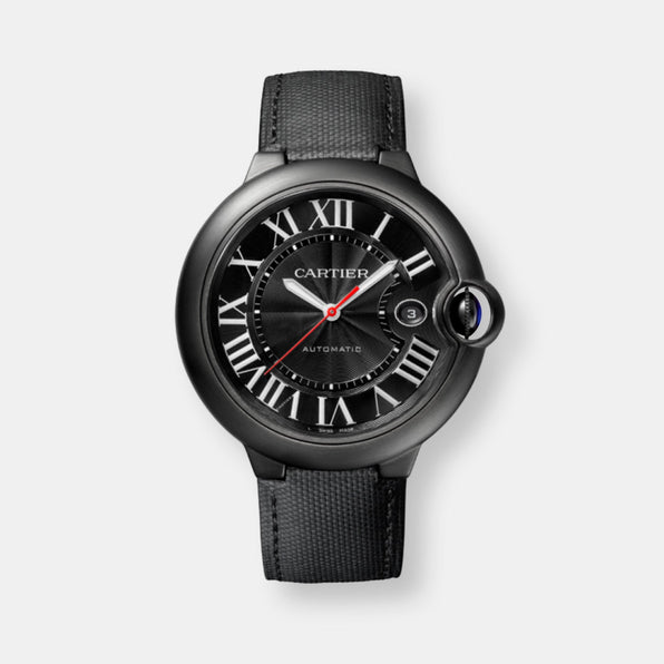 Montre ballon bleu de cartier carbone