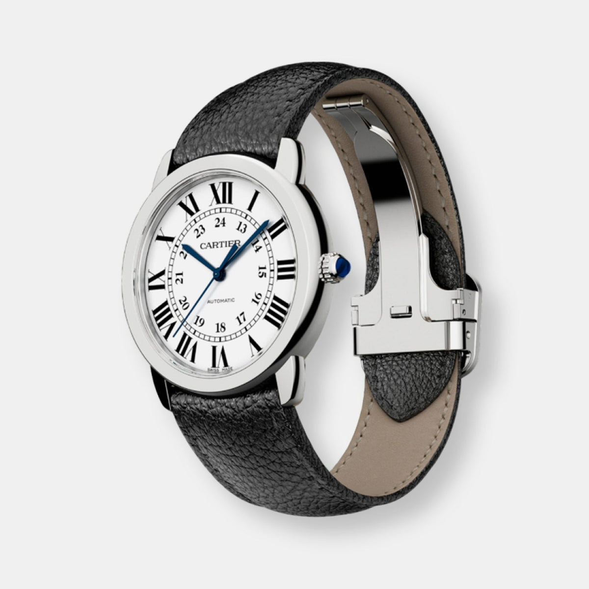 Montre ronde solo de cartier