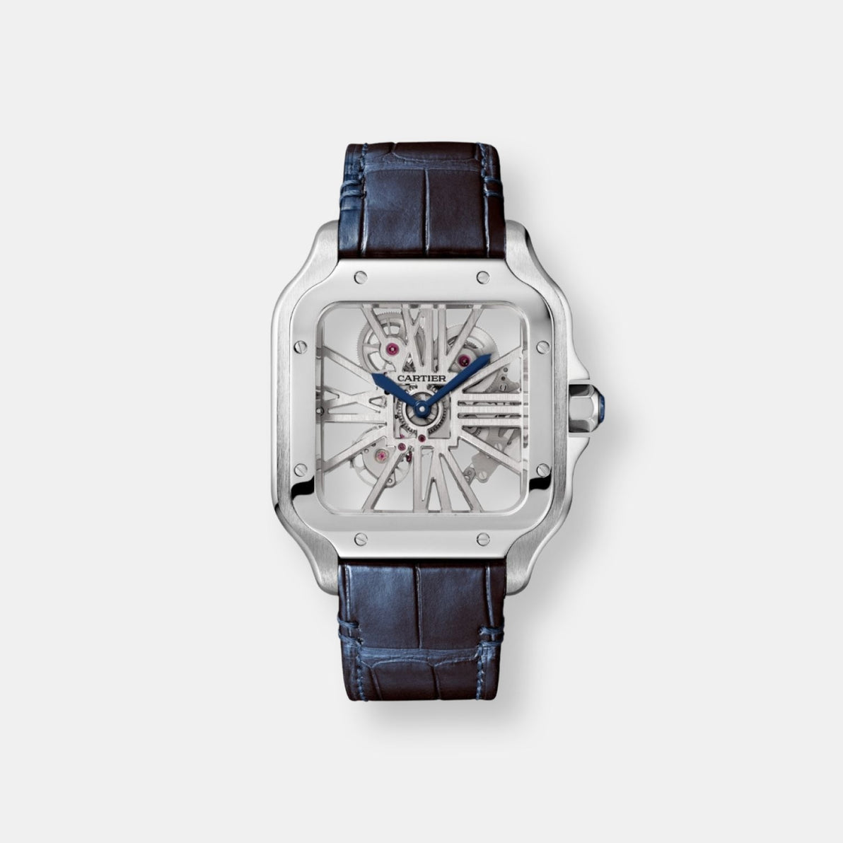 Montre santos de cartier squelette