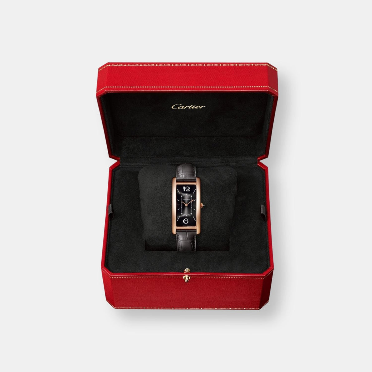 Montre tank cintrée