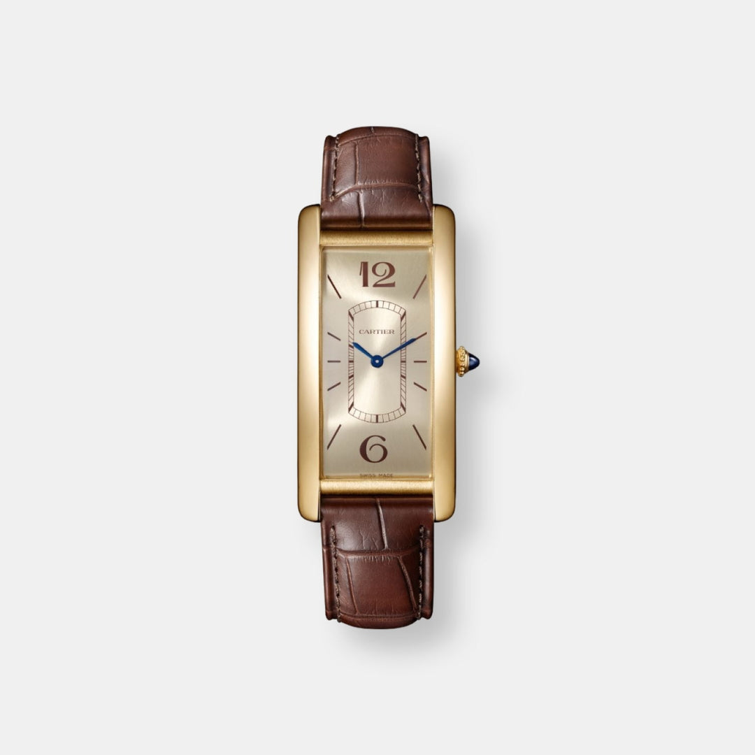 Montre tank cintrée