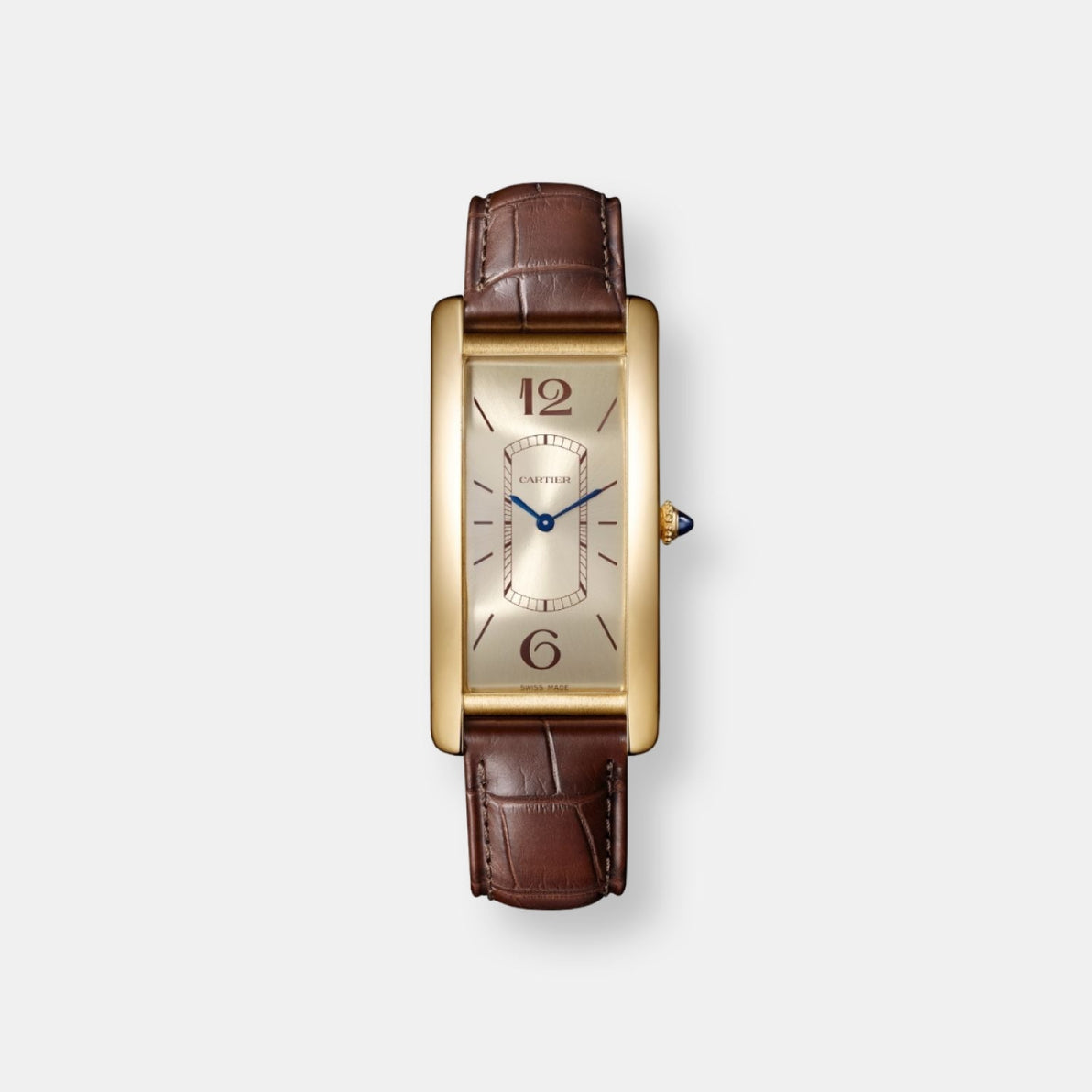 Montre tank cintrée