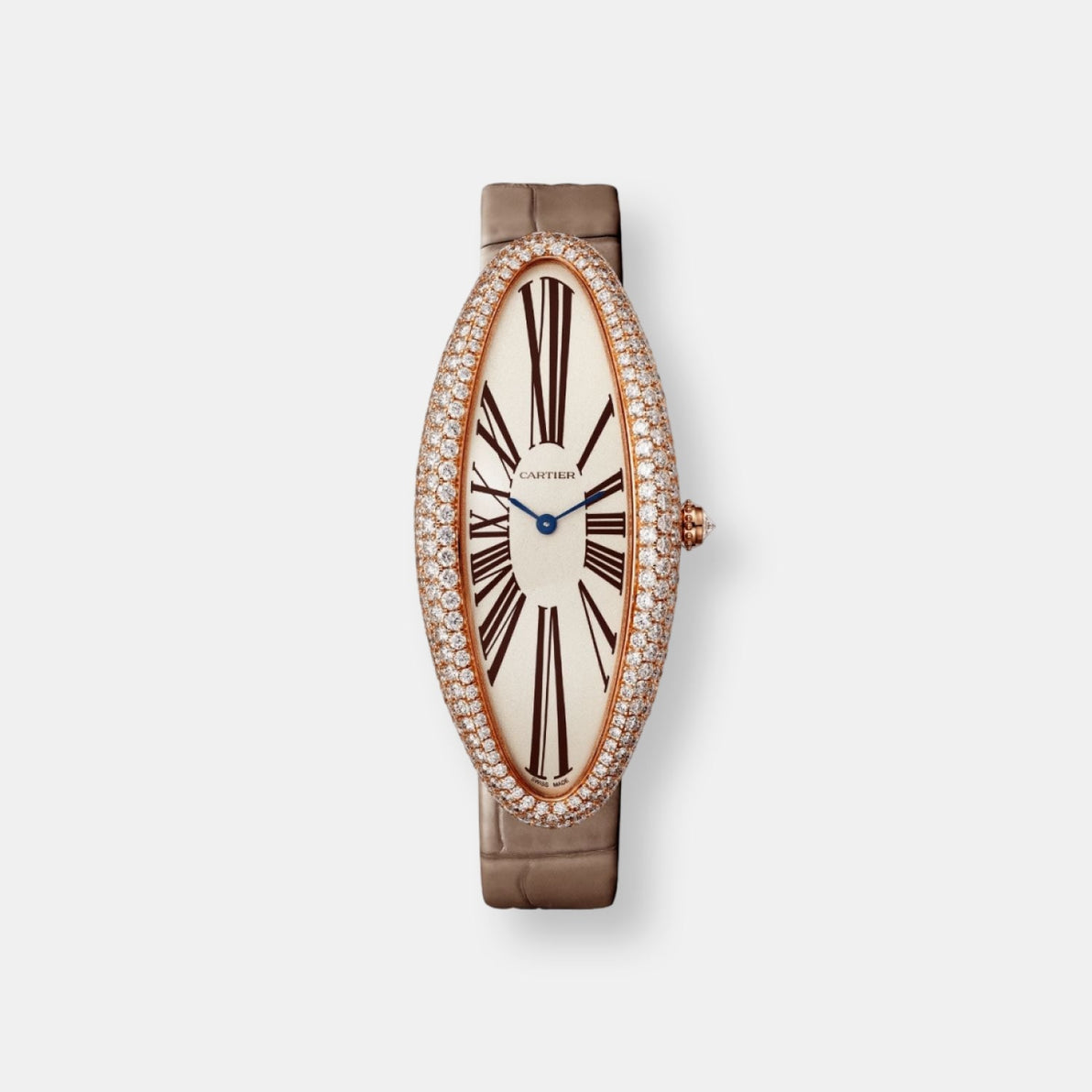 Montre baignoire allongée