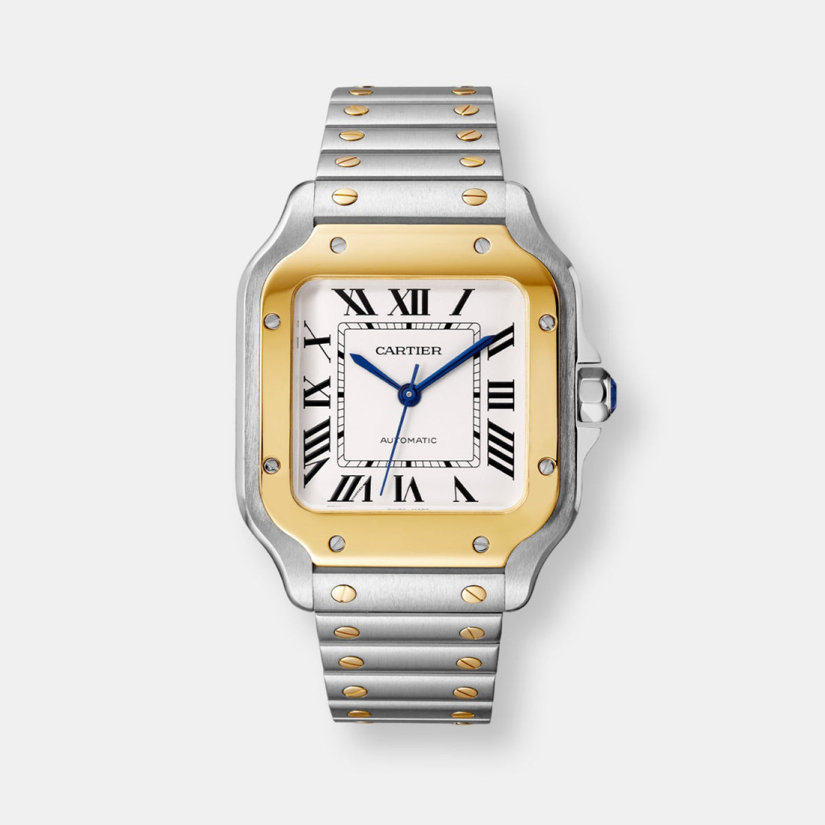 Montre santos de Cartier bicolore