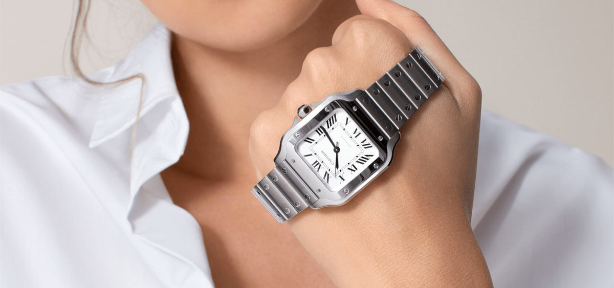 Montre santos de Cartier moyen modèle