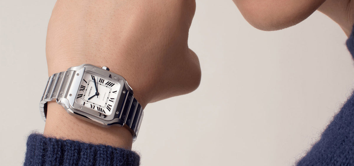 Montre santos de Cartier moyen modèle