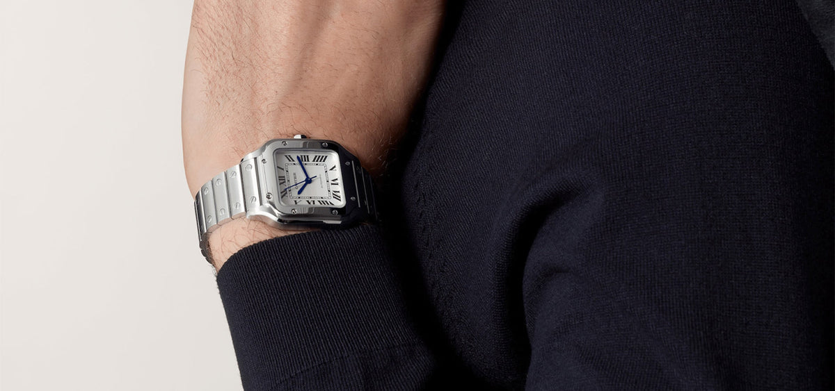 Montre santos de Cartier moyen modèle