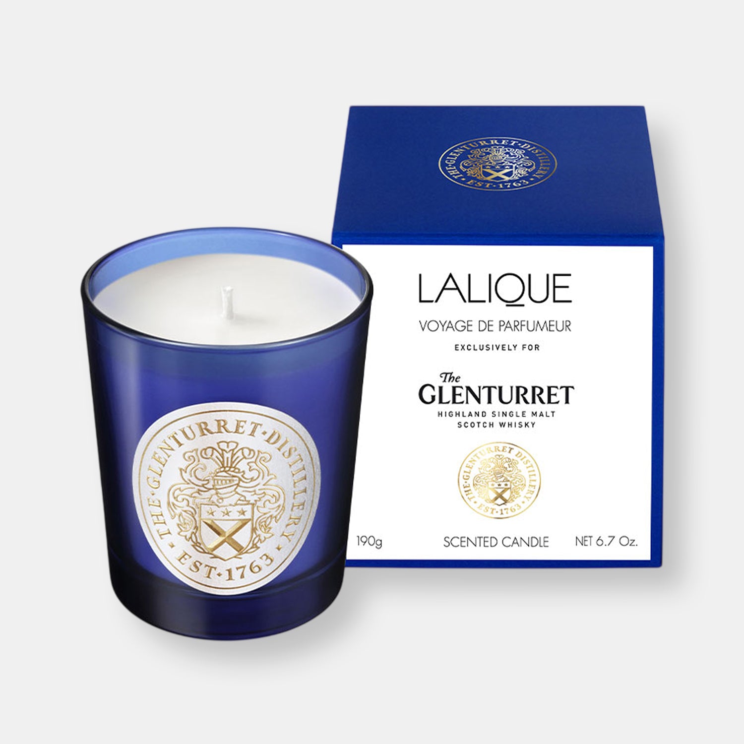 Lalique voyage de parfumeur the glenturret bougie parfumee 190g