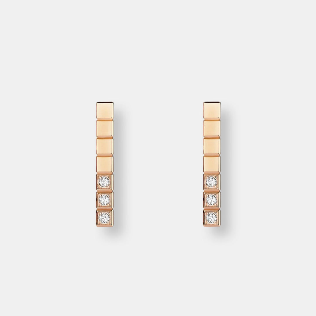 Boucles d'oreilles ice cube pure