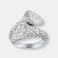 Bague toi et moi serpent bohème motif s