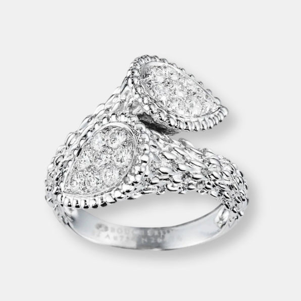 Bague toi et moi serpent bohème motif s