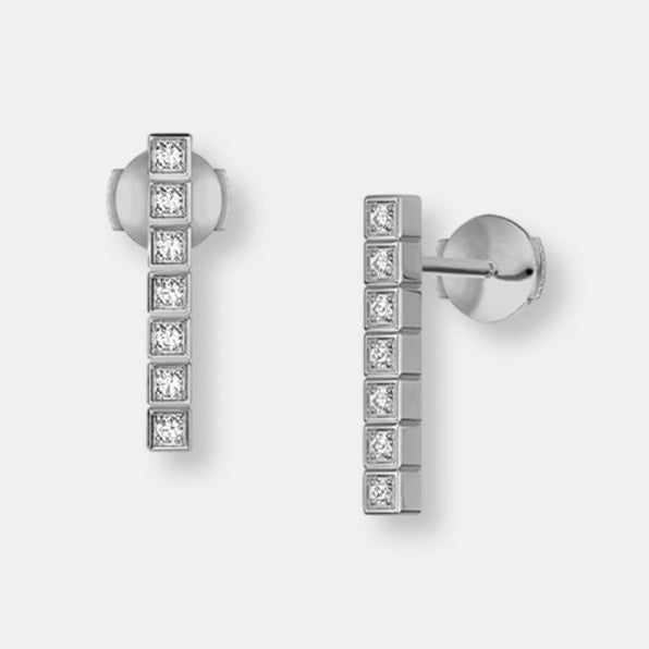 Boucles d'oreilles ice cube pure