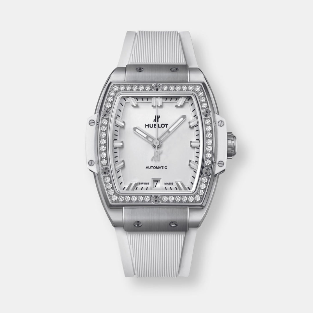 Montre spirit of big bang titanium white diamonds