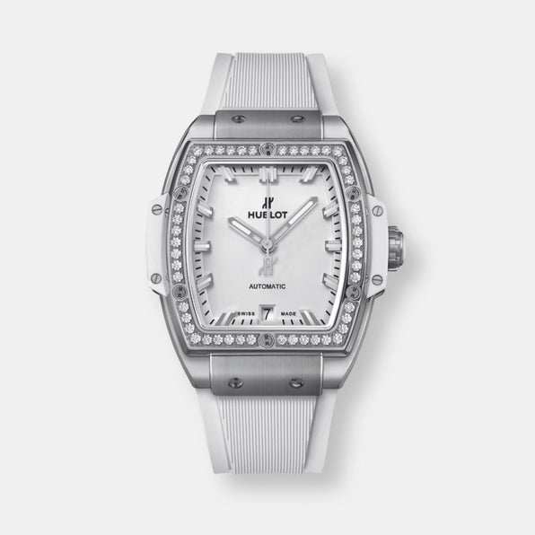 Montre spirit of big bang titanium white diamonds