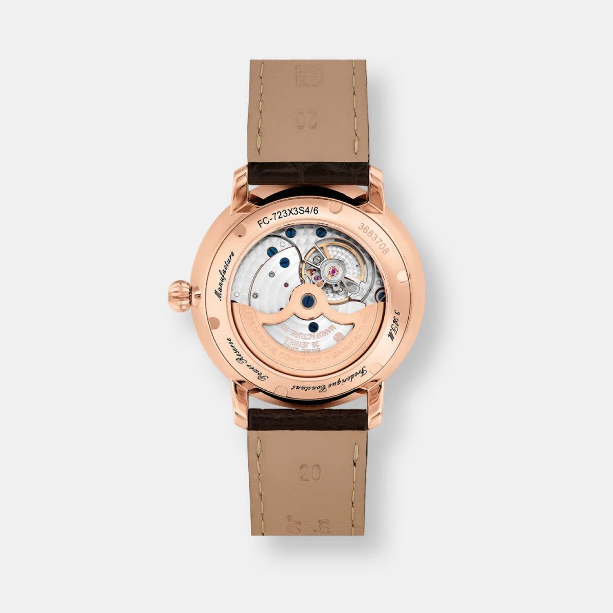 Montre slimline power reserve manufacture
