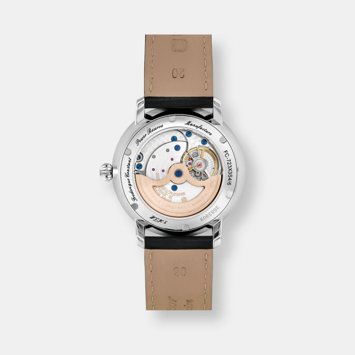 Montre slimline power reserve manufacture