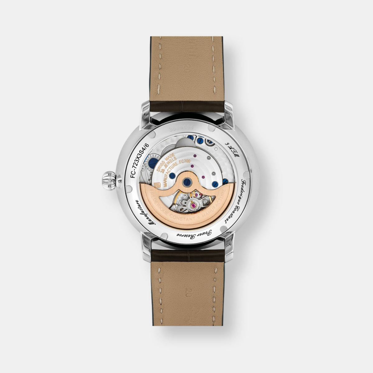 Montre slimline power reserve manufacture