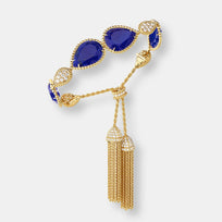 Bracelet serpent bohème pompon