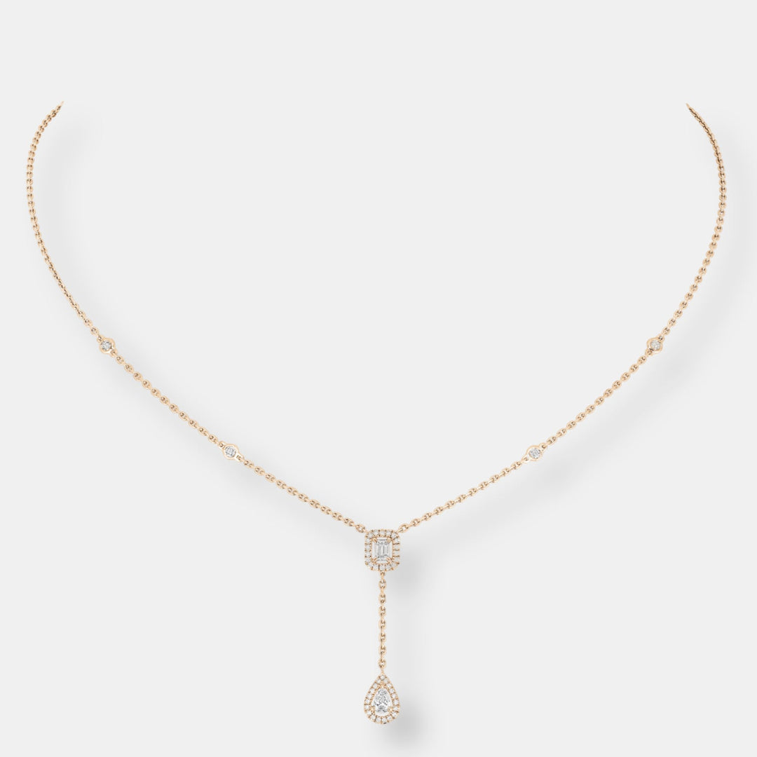 Collier my twin cravate 0,10ct x2