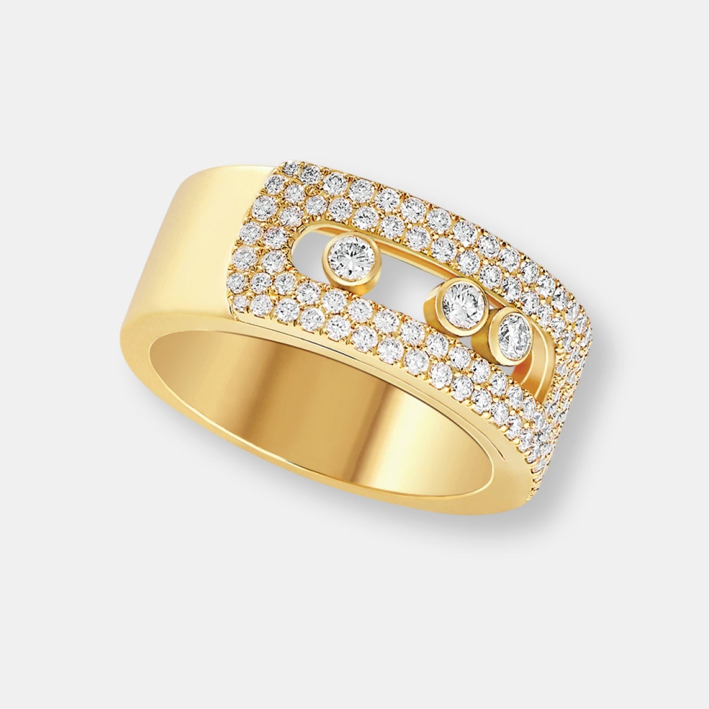 Bague move noa pavée