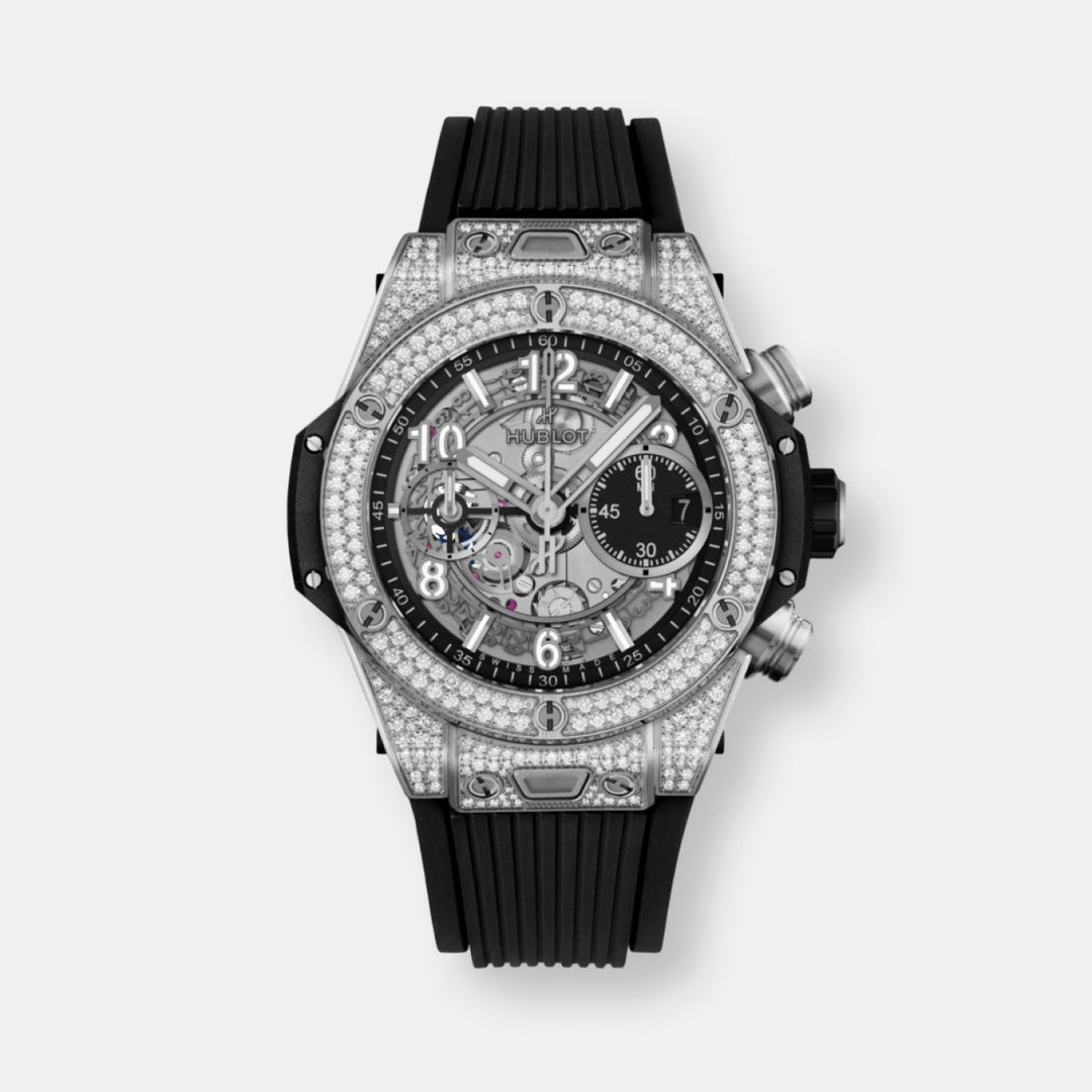 Montre big bang unico titane pavé