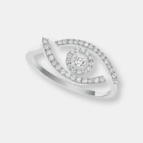 Bague lucky eye pavée