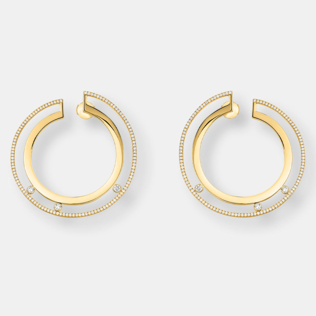 Boucles d'oreilles créoles move romane