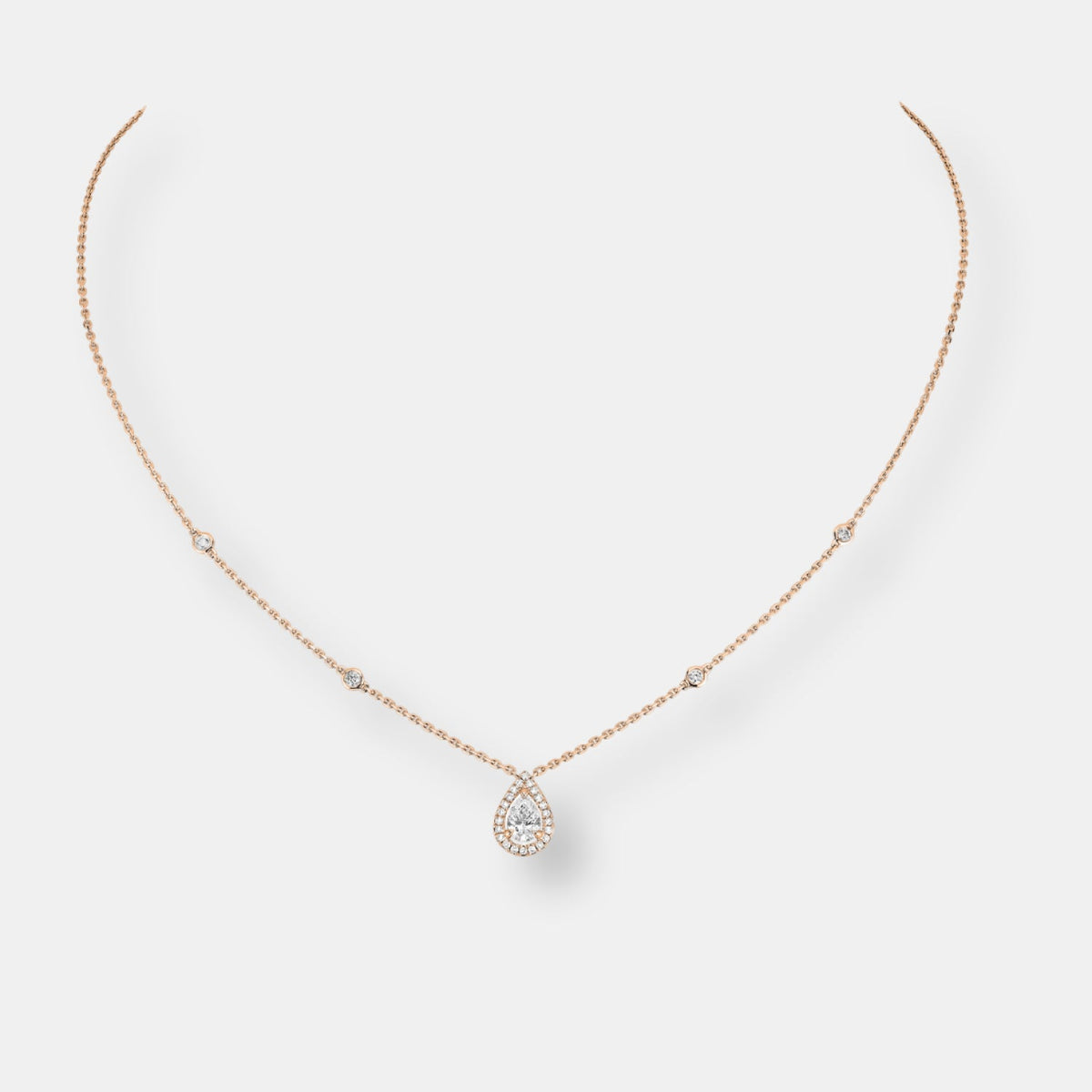 Collier joy diamants poire 0.40ct