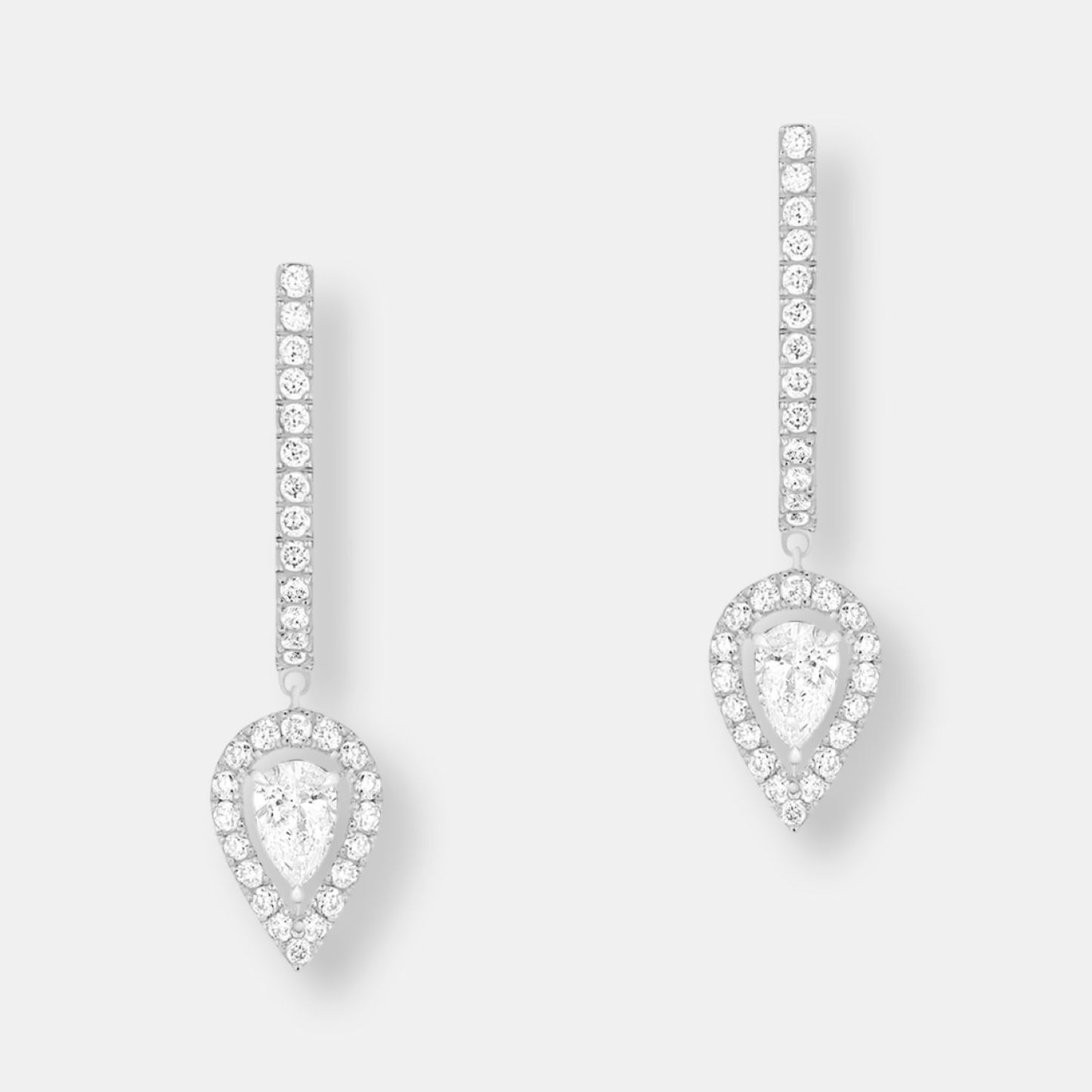 Creoles joy diamant poire 2x 0,10ct