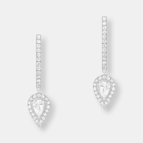 Creoles joy diamant poire 2x 0,10ct