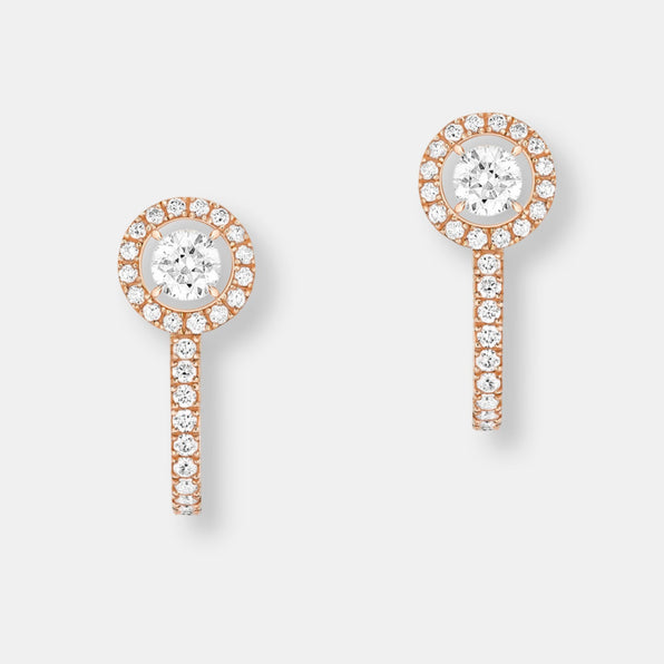 Créoles joy diamants ronds 2x 0,10ct