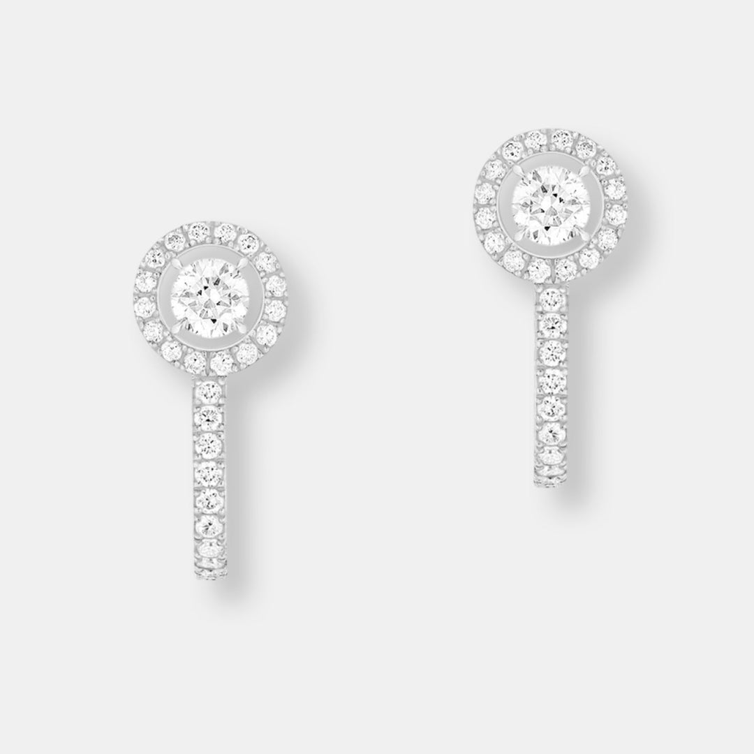 Créoles joy diamants ronds 2x 0,10ct