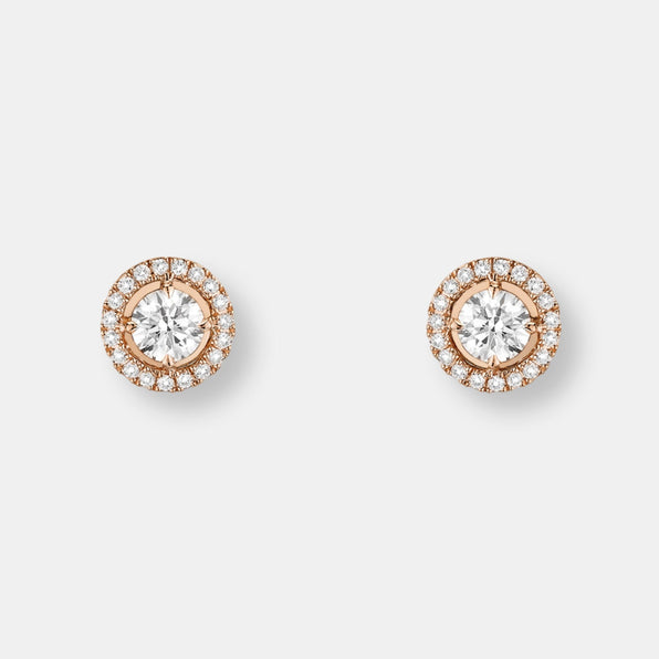 Boucles d'oreilles joy diamants ronds