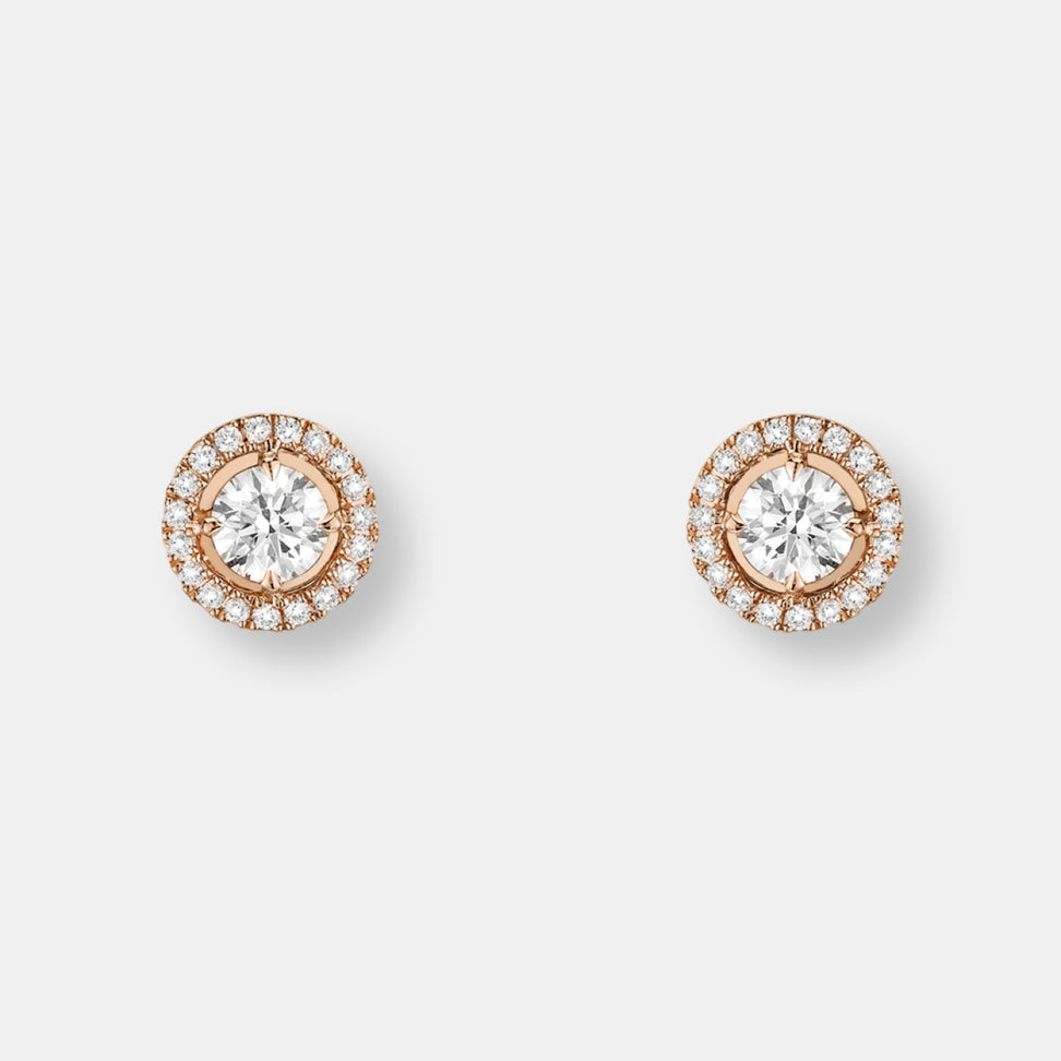 Boucles d'oreilles joy diamants ronds