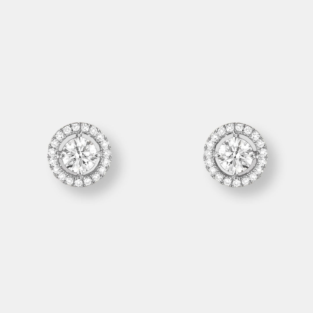 Boucles d'oreilles joy diamants ronds