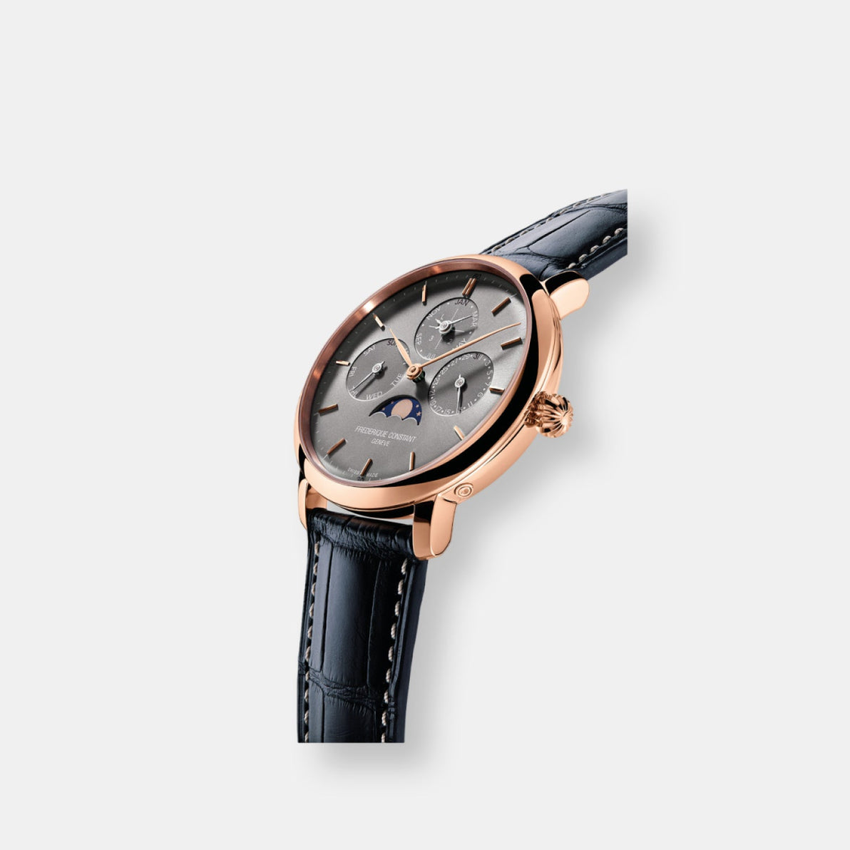 Montre slimline quantième perpétuel manufacture