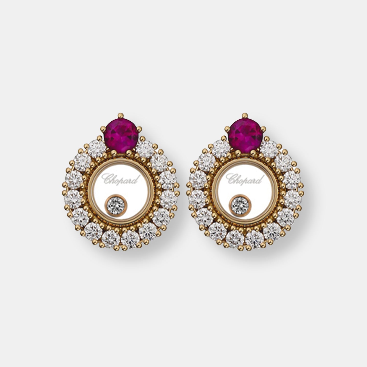 Boucles d'oreilles happy diamonds