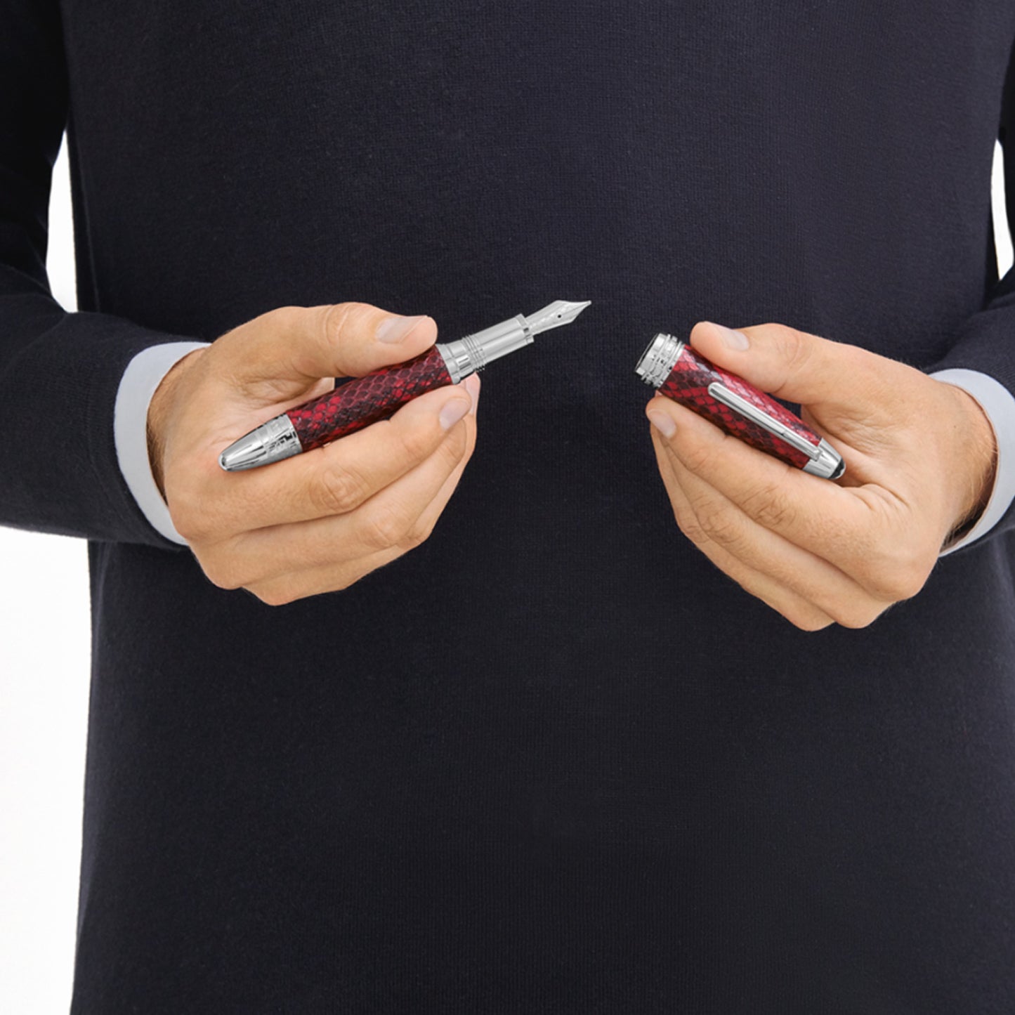 Stylo plume meisterstuck great masters rouge en python