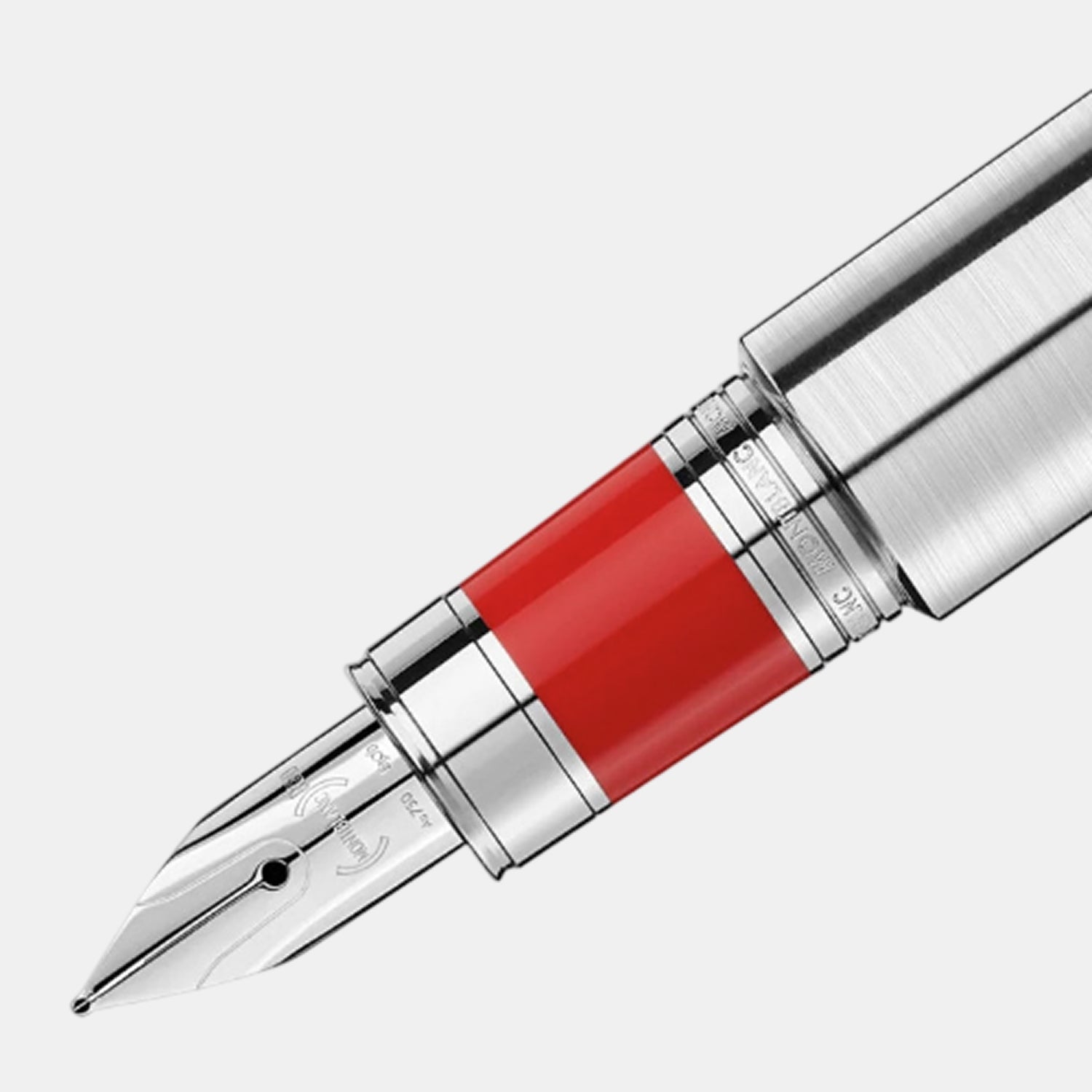 Stylo fountain pen montblanc m red signature or jaune