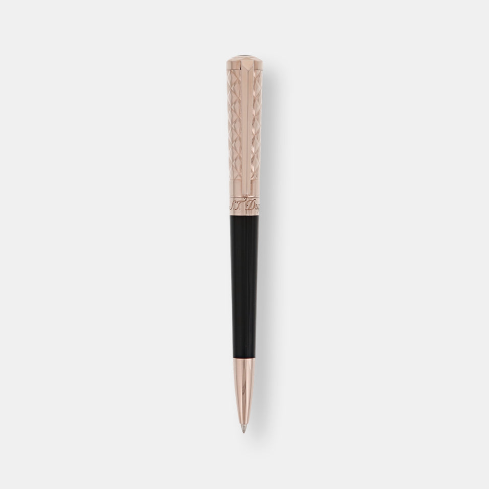 Stylo bille liberté or rose et noir