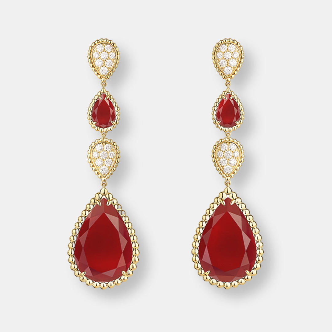 Pendants d'oreilles serpent bohème