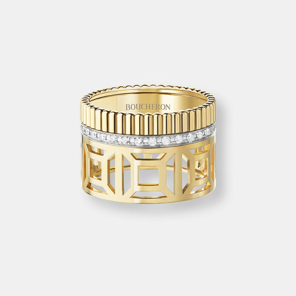 Bague quatre radiant edition ajourée