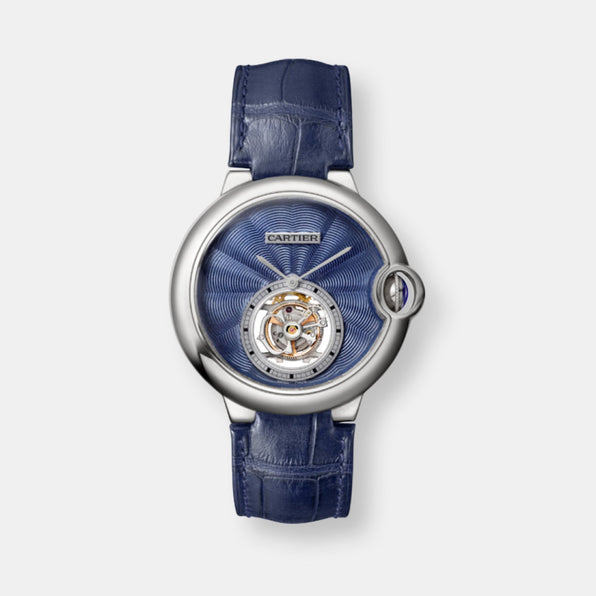 Montre ballon bleu de cartier tourbillon volant