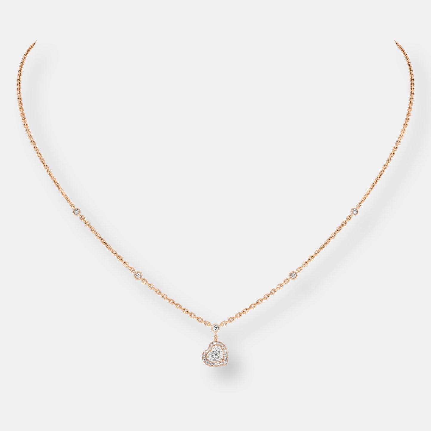 Collier joy diamants cœur 0,15ct